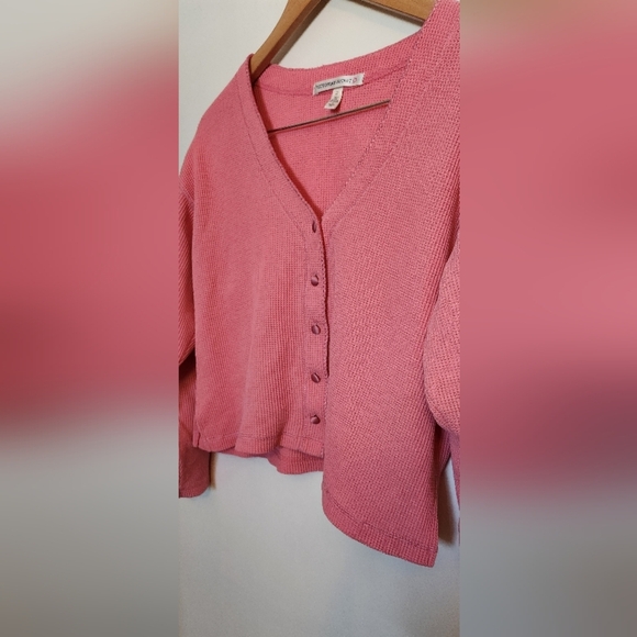 Victoria's Secret Pink Waffle Knit Cardigan with Classic Fit - Picture 4 of 5